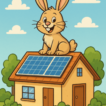 Mit Solar, mein Hasi, sparst du quasi!